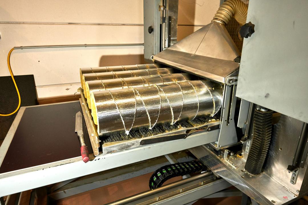 glaswool pipesection