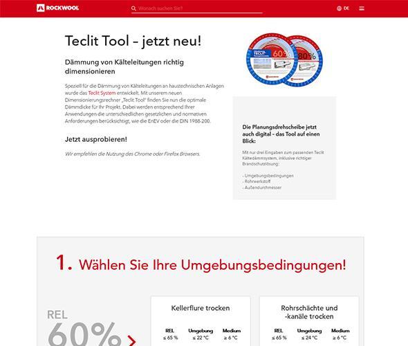 Rockwool Teclit Calculation Tool